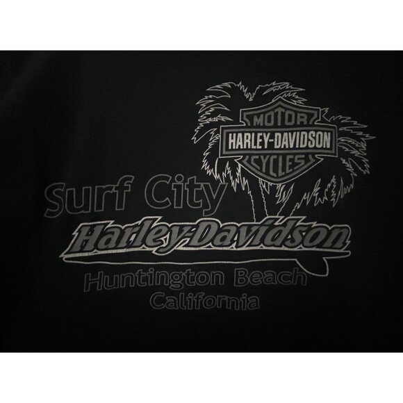 Harley-Davidson H-D T-Shirt Pin-Up Biker Babe Huntington Beach California 2008 - Picture 3 of 7